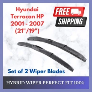 Hybrid Wiper Front Set For Hyundai Terracan HP 2001-2007 - Picture 1 of 6