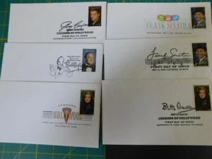 LEGENDS OF HOLLYWOOD-FDC`S-SINATRA, GARY COOPER, BOB HOPE Y BETTE DAVIS - Imagen 1 de 1