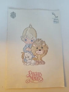 Precious Moments Counted Cross Stitch Book PM4 Peace on Earth 1983 - Picture 1 of 2