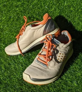 Ecco Golf Shoes Women's EU 36 Biom Yak Spikeless Leather Tan Orange Sneakers - Picture 1 of 9