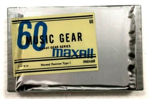   MAXELL Music GEAR 60 casete de audio cinta en blanco sellado Hecho en Japón Tipo I - Imagen 1 de 2