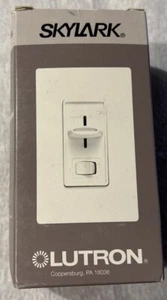 Lutron Skylark S-603P-WH 3-Way 600W Preset Single Pole Dimmer With On/Off White - Picture 1 of 3