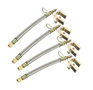 4PCS 12" Braided Dual Tire Valve Extension Stem Truck RV Trailer Wheel 300mm - Picture 1 of 9
