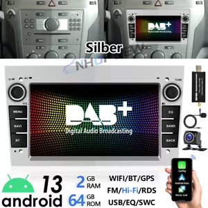 DAB+ Android Autoradio CarPlay GPS Navi Für Opel Astra H Corsa Zafira mit Kamera - Bild 1 von 21