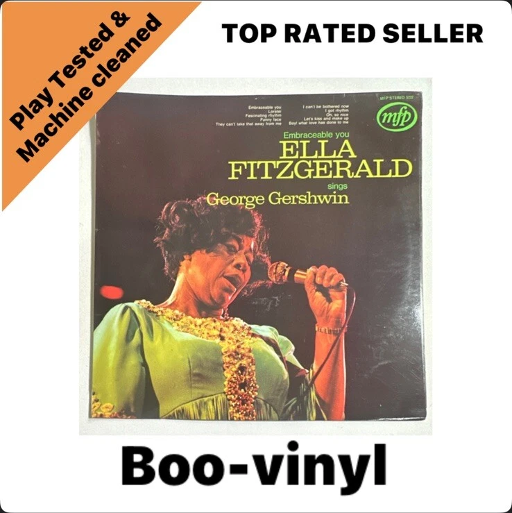 Ella Fitzgerald Sings George Gershwin Embraceable You  Vinyl LP Record EX/VG+ - Image 1 of 4