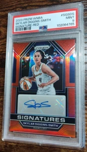 2023 Prizm WNBA Skylar Diggins-Smith Signature Auto RED /99 PSA 9 - Picture 1 of 2