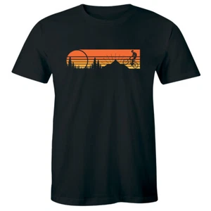 Mountain Bike Men's T-Shirt Adventure Traveler Shirt Bicycle Gift for Him - Picture 1 of 1