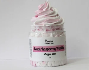 Black Raspberry Vanilla Whipped Soap|Cream Soap|Shaving Cream|Body Frosting - Picture 1 of 5
