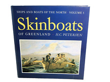 Skinboats of Greenland by H C Petersen Inuit Kayak and Umiak Skin Boats Ships HB