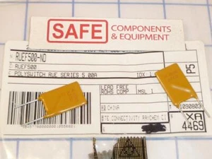 Fusible restablecible Raychem RUEF500 Polyswitch QTY-4 PPTC 30V 5A radial EE. UU. C35-9 - Imagen 1 de 2