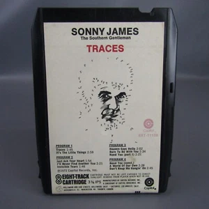 Sonny James Traces Southern Gentleman 1972 Vintage 8 Track Stereo Tape Cartridge - Picture 1 of 3