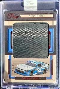 Austin Hill 2025 Panini Turn Four NASCAR Race-Used Jumbo Tire Red #19/25 - Picture 1 of 3