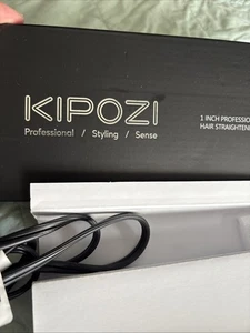 KIPOZI Hair Straightener Titanium Flat Iron LCD Display 1 In. K-137 - Picture 1 of 6