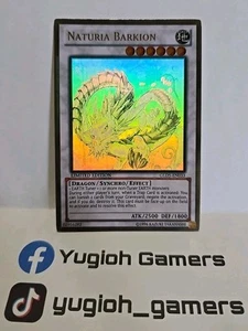 YUGIOH NATURIA BARKION GLD-DE033 GHOST RARE LIGHT PLAYED - Bild 1 von 2