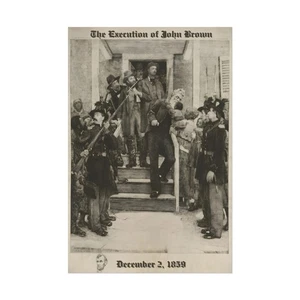 Vintage John Brown's Execution Rolled Poster, Historians Gift, Kansas History, - Picture 1 of 49