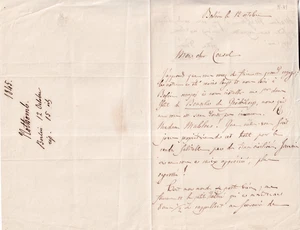 Jean Baptiste Baron de Nothomb - Staatsmann - Brief von 1845 - original signiert - Picture 1 of 6
