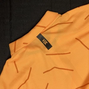 Nike Golf Tiger Woods Jacquard Dri Fit Polo CU9784 845 Laser Max Arancione Taglia L - Foto 1 di 8