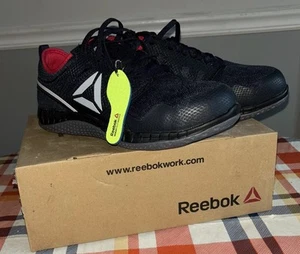 NUOVE scarpe da lavoro Reebok ZPrint punta in acciaio MemoryTech sneaker uomo blu navy taglia 8W - Foto 1 di 7