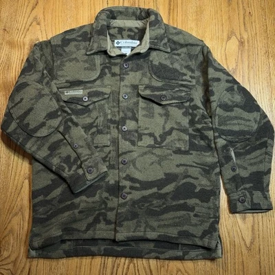 Columbia Gallatin Range Wool Blend Jacket Men's Large Outfitter Camo - Image 1 of 4