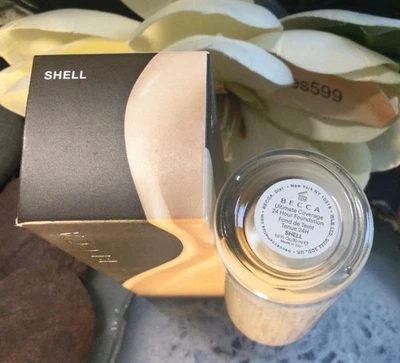 💥NEW Becca Ultimate Coverage~SHELL~24hr Foundation Full Size 1 oz / 30 ml - Image 1 of 4