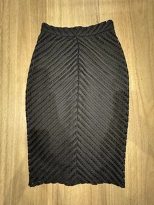 ALLY Black pencil skirt with a touch of glamour #glamourpencilskirt Size 6: - Picture 1 of 9