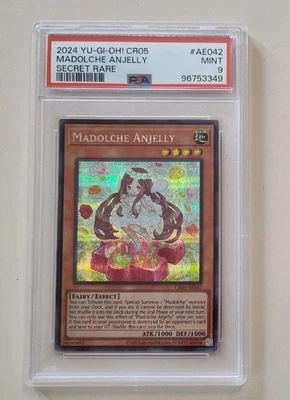 Madolche Anjelly Secret Rare CRO5  # AE042 Yu-Gi-Oh! MINT ~ PSA 9 - Image 1 of 2