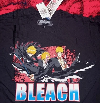 Vintage Bleach Anime Y2K Shonen Jump Ichigo Ripple Junction Tee Shirt LARGE - Image 1 of 4