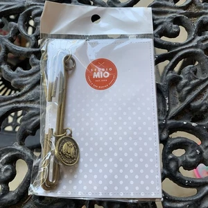 Studio Mio 2 3/4 Zoll (7cm) Schiebeverschluss mit Magnet Eule Druckknopf Antik Messing - Bild 1 von 5