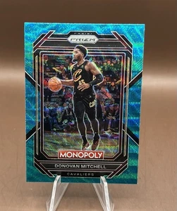 2022-23 Panini Prizm Monopoly - Donovan Mitchell #18 Teal Wave Prizm - Picture 1 of 1