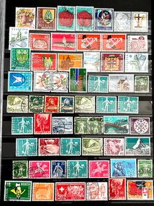 Switzerland Stamps Helvetia lot of 59 Stamps used /28 - Picture 1 of 1
