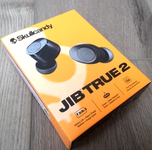 NEW SKULLCANDY JIB TRUE 2 BLACK EARBUDS HEADPHONES WIRELESS WATER RESISTANT - Picture 1 of 2