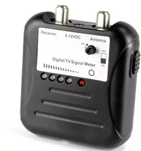 Kit Medidor de Intensidad de Señal Antena TV OTA con Pantalla LED y Cable Coaxial - Imagen 1 de 6