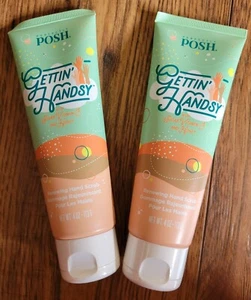 2 New Retired Perfectly Posh Gettin' Handsy Renewing Hand Scrub Bundle - Picture 1 of 4