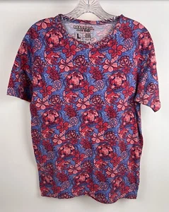 Deadpool Club Merc Lootwear Exclusive Toot Toot Floral Short Sleeve T-Shirt L - Picture 1 of 4