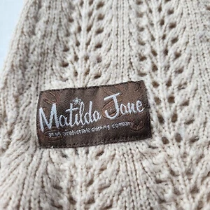 Matilda Jane Field Trip Valery Sweater Vest MJC Popover Girls Large Beige - Picture 1 of 10