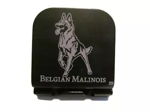 Clip per cappello in alluminio inciso a laser belga Malinois Brim-it - Foto 1 di 11