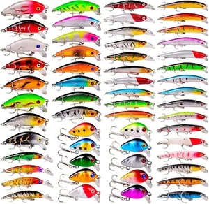 Lifelike 56-Piece Fishing Lure Collection for Bass, Pike & Trout - Great Value - Picture 1 of 9