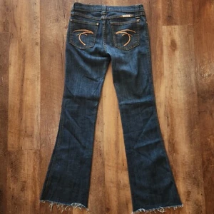 Frankie B Flare Y2K Jeans Size 4 (27x30) Made In USA 19D208  - Picture 1 of 8