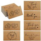 180 Pcs Thank You Cards for Small Businesses Kraft Thank You Greeting Cards