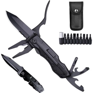 18-in-1 Multi tool Knife Multipurpose Outdoor Folding Pocket Pliers Multitool - Picture 1 of 10