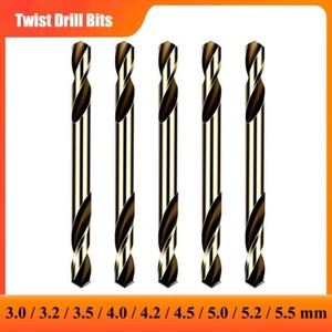 10 Stück M2 HSS Kobalt Stummel Spiralbohrer doppelseitig für Metall Holz Bohren - Bild 1 von 13