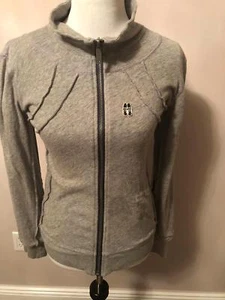 Pre-owned Converse x John Varvatos Gray Zip Front Sweatshirt SZ 1 - Picture 1 of 6
