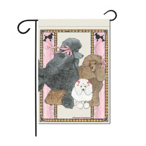 Poodle Garden Flag Double Sided 12" X 17" - Picture 1 of 1