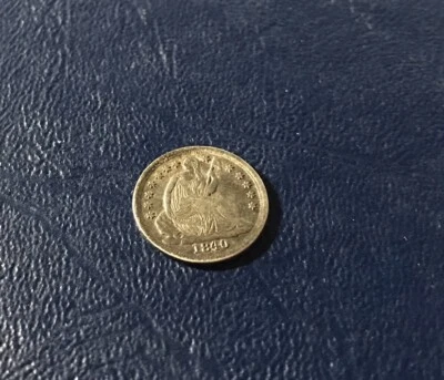 1840 O US Seated Liberty Silver Half Dime, No Drapery , Key Date, Uncirculated, - Image 1 of 2