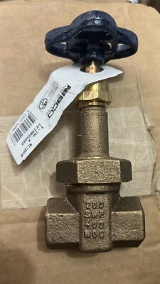 NIBCO T-154-A 1/2" FIPT, Bronze Gate Valve, 400 psi, Class 200, Part# NL1Z006 - Image 1 of 4