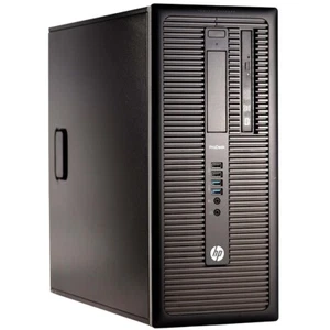 HP Desktop Computer i5 Tower 8GB RAM 128GB SSD Windows 10 Pro Wi-Fi - Picture 1 of 5