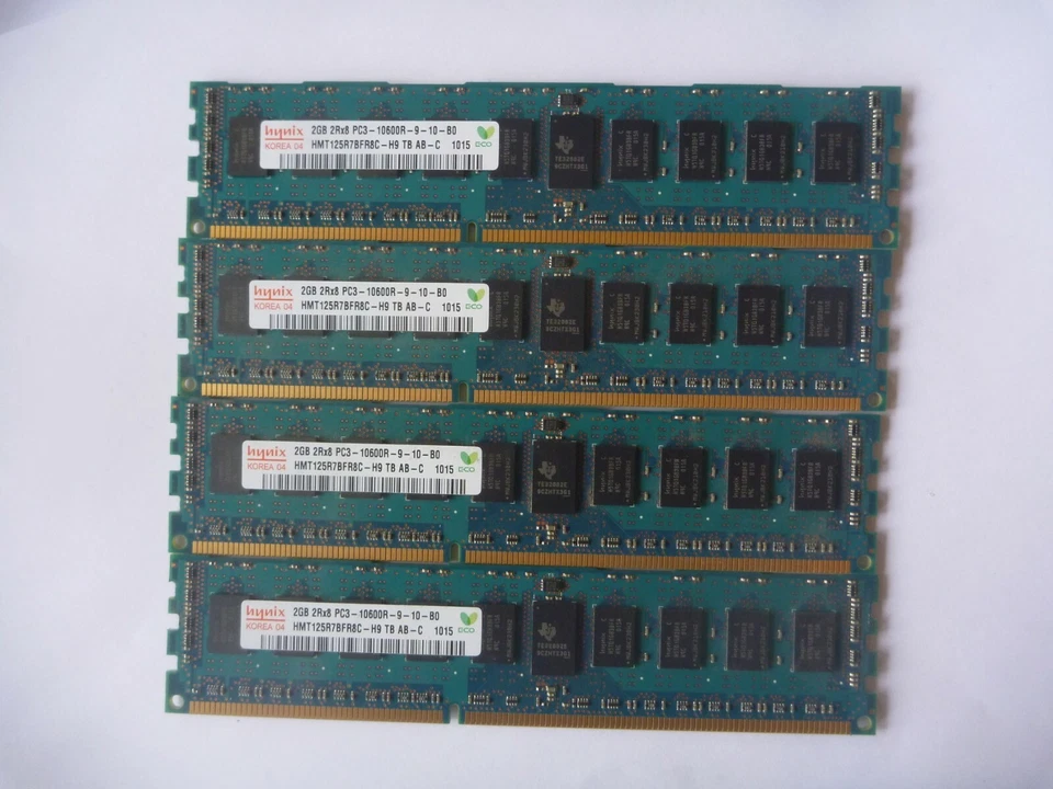 8Gb (4 x 2Gb) PC3-10600R 2RX8 DDR3 1333Mhz memory kit for HP servers 500206-061 - Image 1 of 1