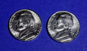 1998- P & D JEFFERSON 5c NICKEL "BU" UNCIRCULATED NICE COINS & PRICE - Picture 1 of 3