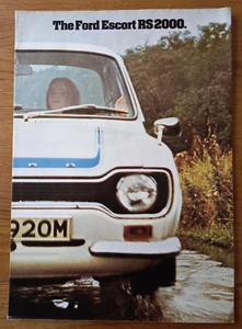 Ford Escort RS 2000 Mk 1 Original UK sales fold-out poster brochure - Picture 1 of 5
