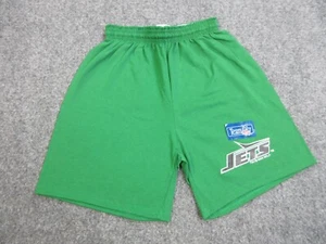 VINTAGE New York Jets Shorts Boys Medium Green Logo NFL Football Youth Kids - Picture 1 of 12